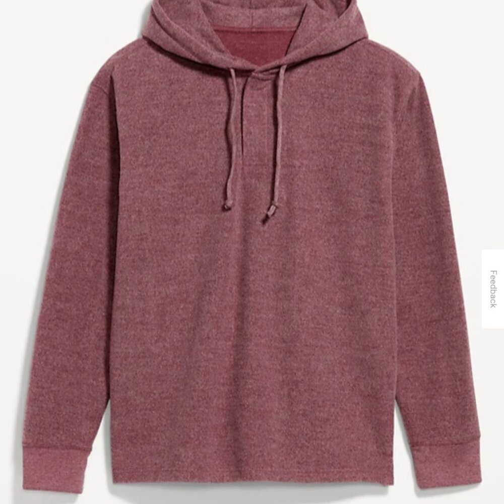 OLD NAVY Men's Plush Rugby Pullover Hoodie
